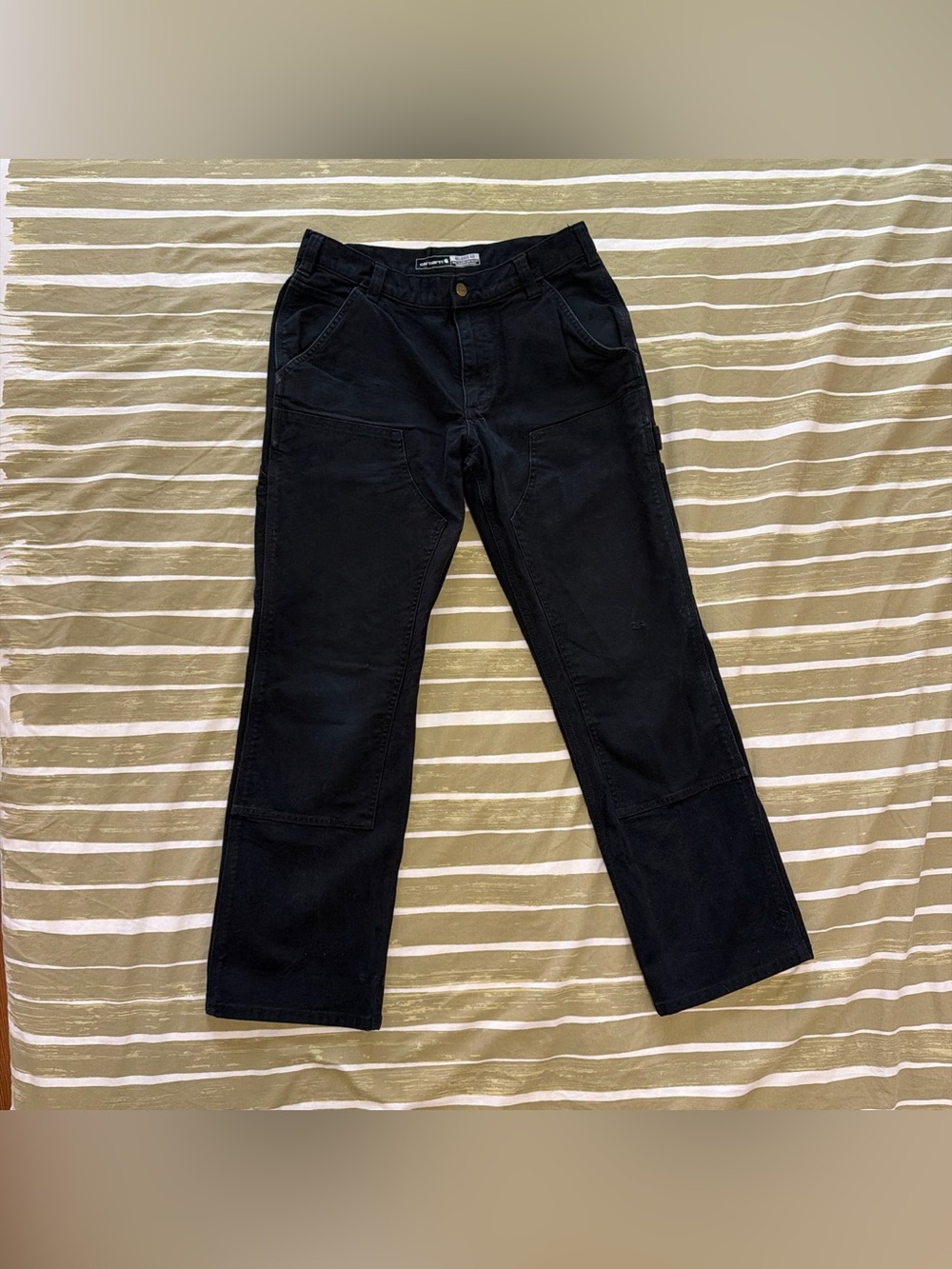 Carhartt Lived-in Black Carpenter Pants